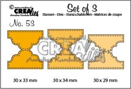 Set of 3 #53 Tabs, Stanze - Crealies