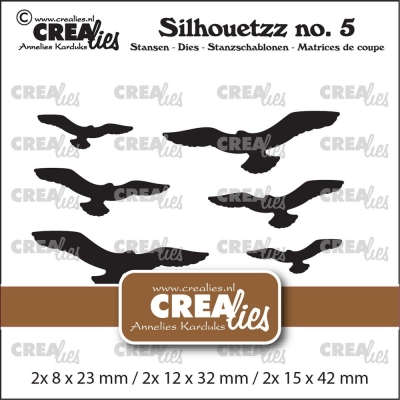 Silhouetzz Flying Birds, Stanze - Crealies