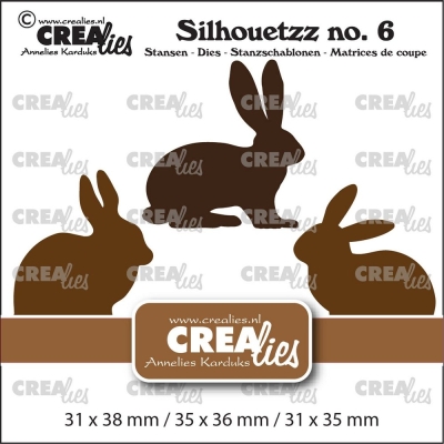 Silhouetzz Rabbits, Stanze - Crealies