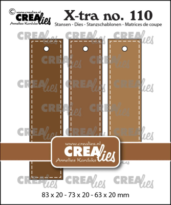 Straight Tags with Stitch, Stanze - Crealies