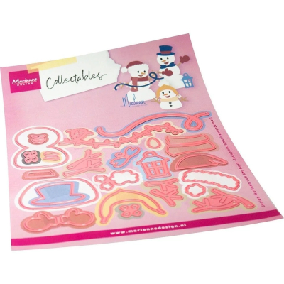 Collectables Happy Snowmen, Stanze - Marianne Design