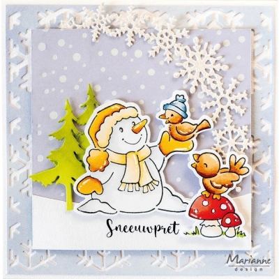 Craftables Background Ice Crystals, Stanze - Marianne Design