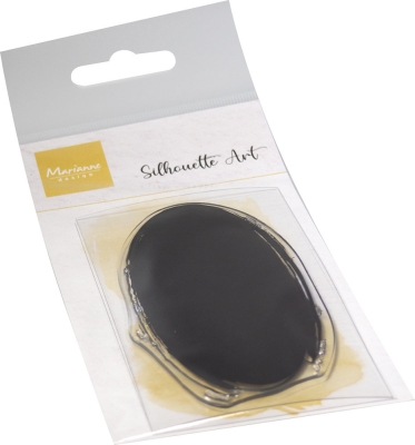 Silhouette Art Oval, Clearstamp - Marianne Design