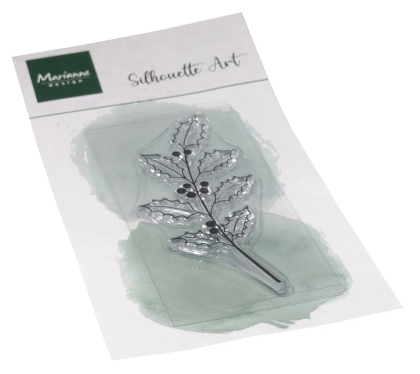 Silhouette Art Holly, Clearstamp - Marianne Design