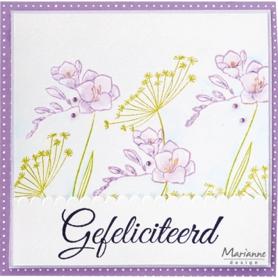 Silhouette Art Freesia, Clearstamp - Marianne Design