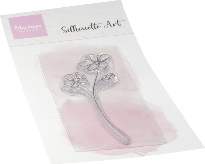 Silhouette Art Violet, Clearstamp - Marianne Design