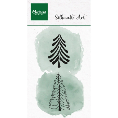Silhouette Art Jolly Trees, Clearstamp - Marianne Design