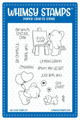 Bear Love, Clearstamps - Whimsy Stamps