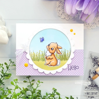 Preview: Wild Flower Grass, Clearstamps - Whimsy Stamps