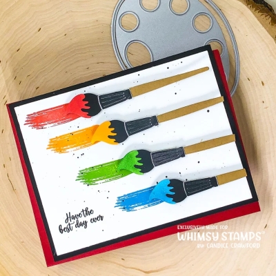 Paint Brush Strokes, Clearstamps - Whimsy Stamps