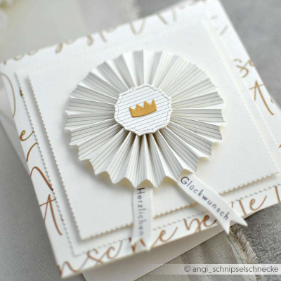 Rosette mit Ornamentrand, Stanze - Alexandra Renke