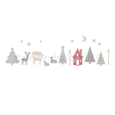 Weihnachtsstadt Szene, Stanze - Alexandra Renke