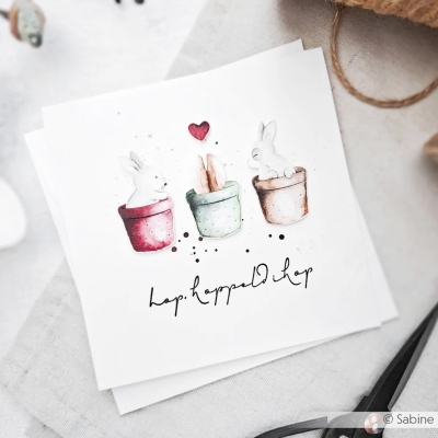 Häschen Garten, Stanze - Alexandra Renke