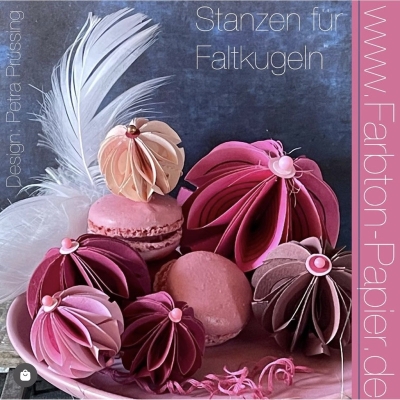 Faltkugeln, Stanze - Farbton Papier