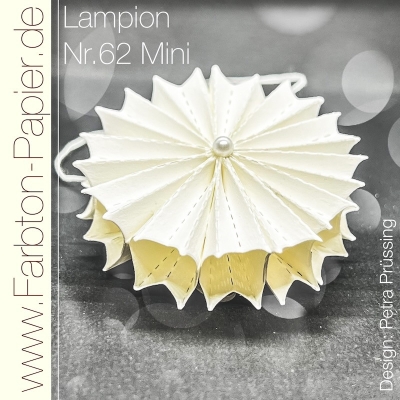 Lampion #62 Mini, Stanze - Farbton Papier