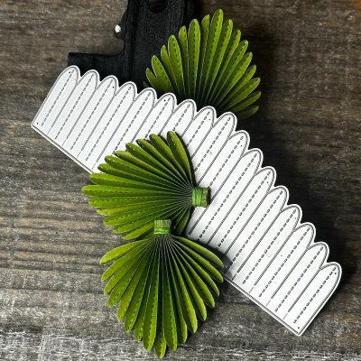 Fächerblatt, Stanze - Farbton Papier