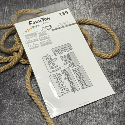 Schriftstanzen Zusatzset Nervennahrung, Stanze - Farbton Papier