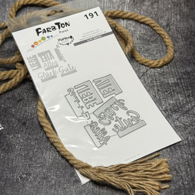 Zusatzset Schriftstanzen: Alles Gute, Stanze - Farbton Papier