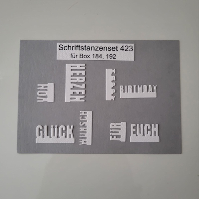 Preview: Zusatzschriften Mini Set: Von Herzen, Stanze - Farbton Papier