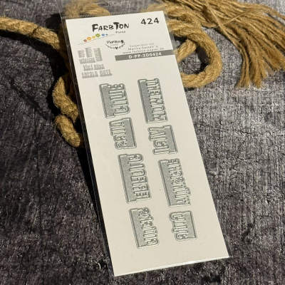 Zusatzschriften Mini Set: Gute Wünsche, Stanze - Farbton Papier