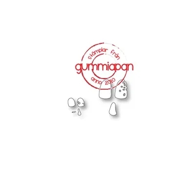 Pilze klein, Stanze - Gummiapan