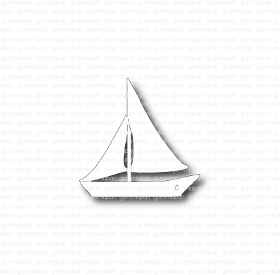 Segelboot, Stanze - Gummiapan