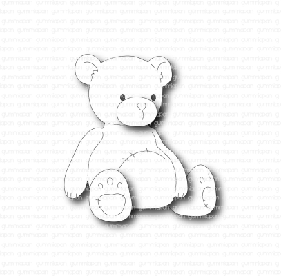 Großer Teddybär, Stanze - Gummiapan