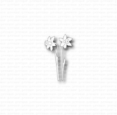 Kleine Narzissen, Stanze - Gummiapan