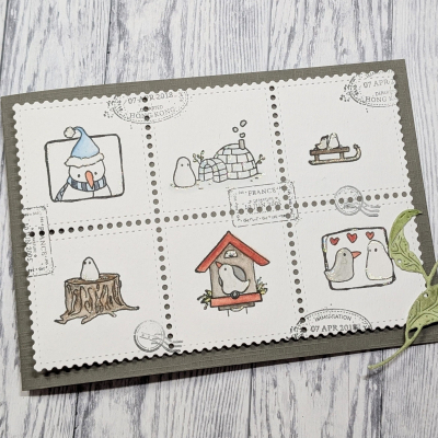 Briefmarken Hintergrund, Stanze - Gummiapan