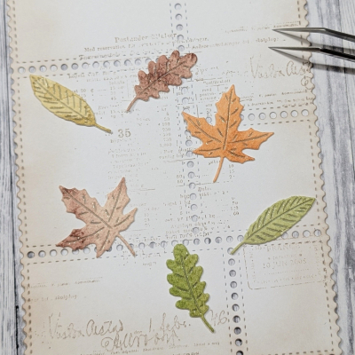 Kleine Blätter, Stanze - Gummiapan