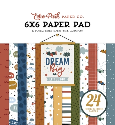 Dream Big Little Boy 6x6 Paper - Echo Park