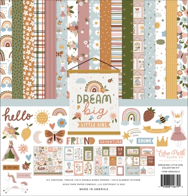 Dream Big Little Girl 12x12 Inch Collection Kit - Echo Park