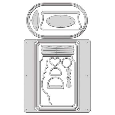 Dome Jar Shaker, Stanze – Stampendous