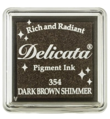 Delicata Pigment Mini Ink, Dark Brown Shimmer