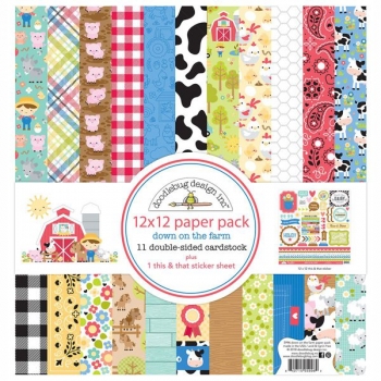 On The Farm 12x12 Paperpack - Doodlebug