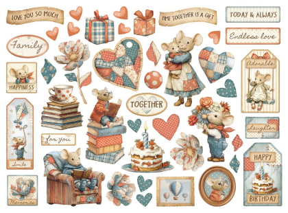 Preview: Family, Die-Cuts - Stamperia