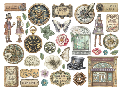 Preview: Garden of Time, Die-Cuts - Stamperia