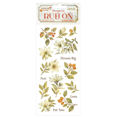 Whispering Woods - Magnolia, Rub-On - Stamperia