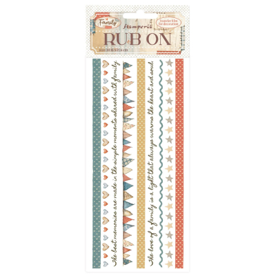 Family - Stripes, Rub-On - Stamperia