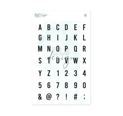 Alphabet & Numbers Gilmo, Stanzen - DLS Design