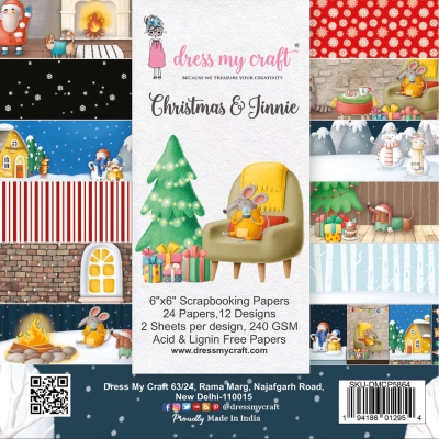 Christmas & Jinnie 6x6 Collection Kit - Dress My Craft