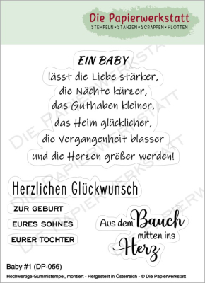 Baby #1, Stempelset