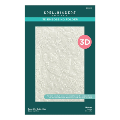 3D Embossingfolder, Beautiful Butterflies - Spellbinders