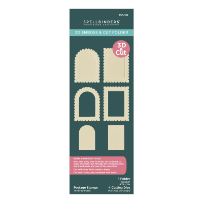 3D Emboss & Cut Folder, Postage Stamps - Spellbinders