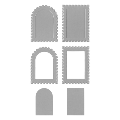 3D Emboss & Cut Folder, Postage Stamps - Spellbinders