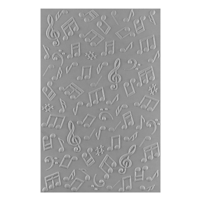3D Embossingfolder, Musical Notes - Spellbinders