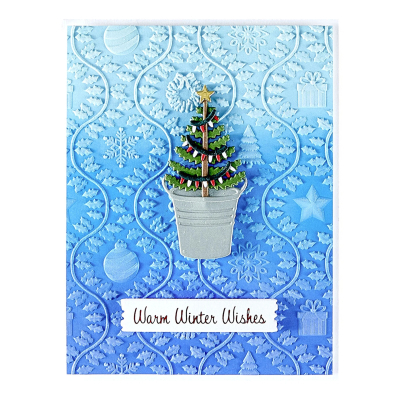 3D Embossingfolder, Country Christmas - Spellbinders