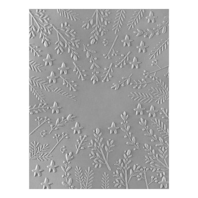 3D Embossingfolder, Stars and Fronds Frame - Spellbinders