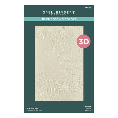 3D Embossingfolder, Distress Mix - Spellbinders