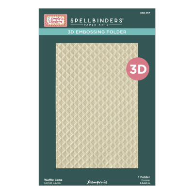 3D Embossingfolder, Waffle Cone - Spellbinders